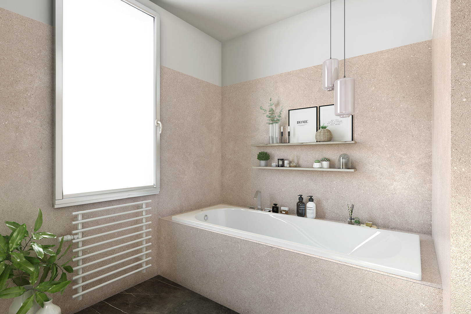 Wunderwerk Ceramin Tiles Stein grau