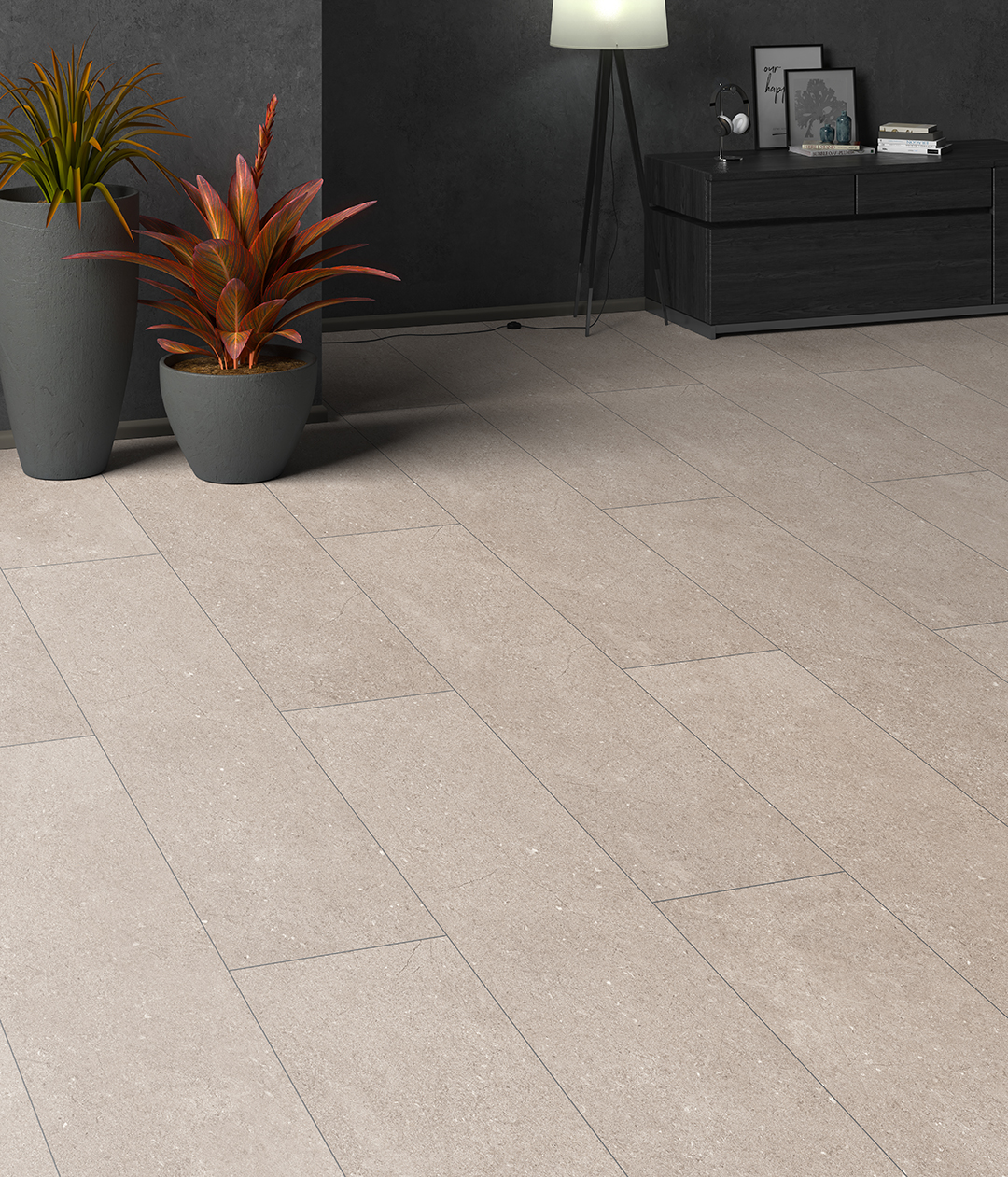 Wunderwerk Ceramin Tiles Stein grau