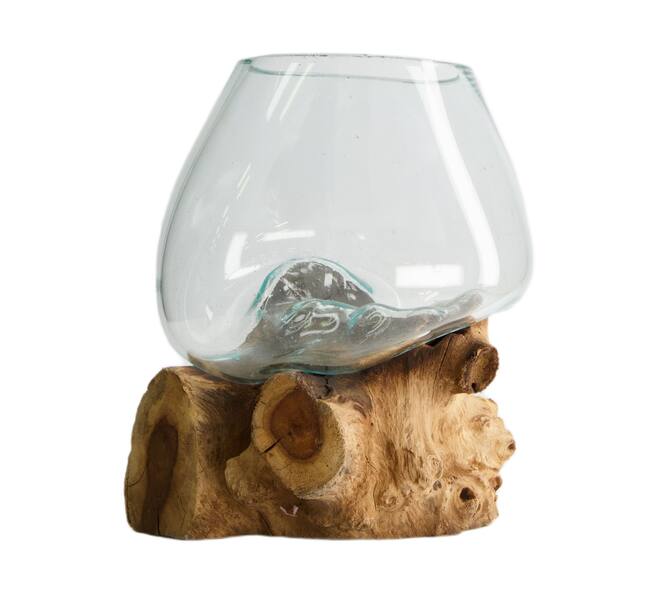 Wurzel mit Glas