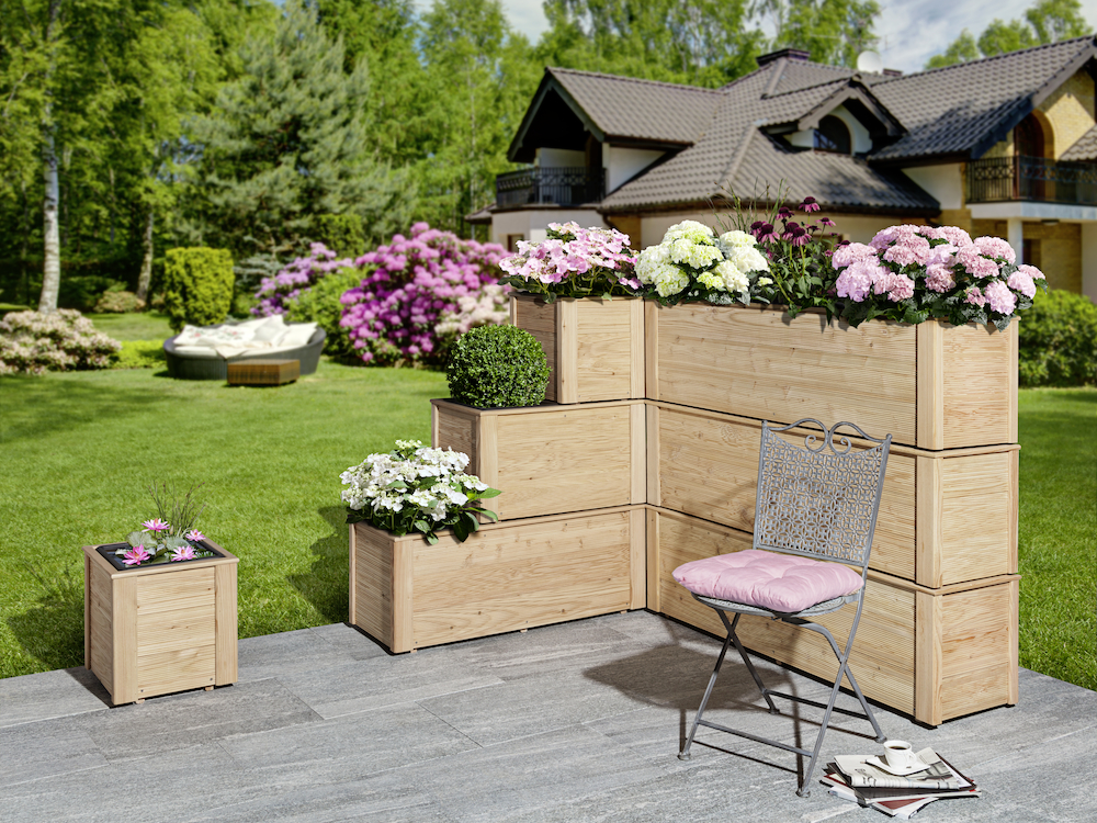 Lärche-Blumenkasten einfach