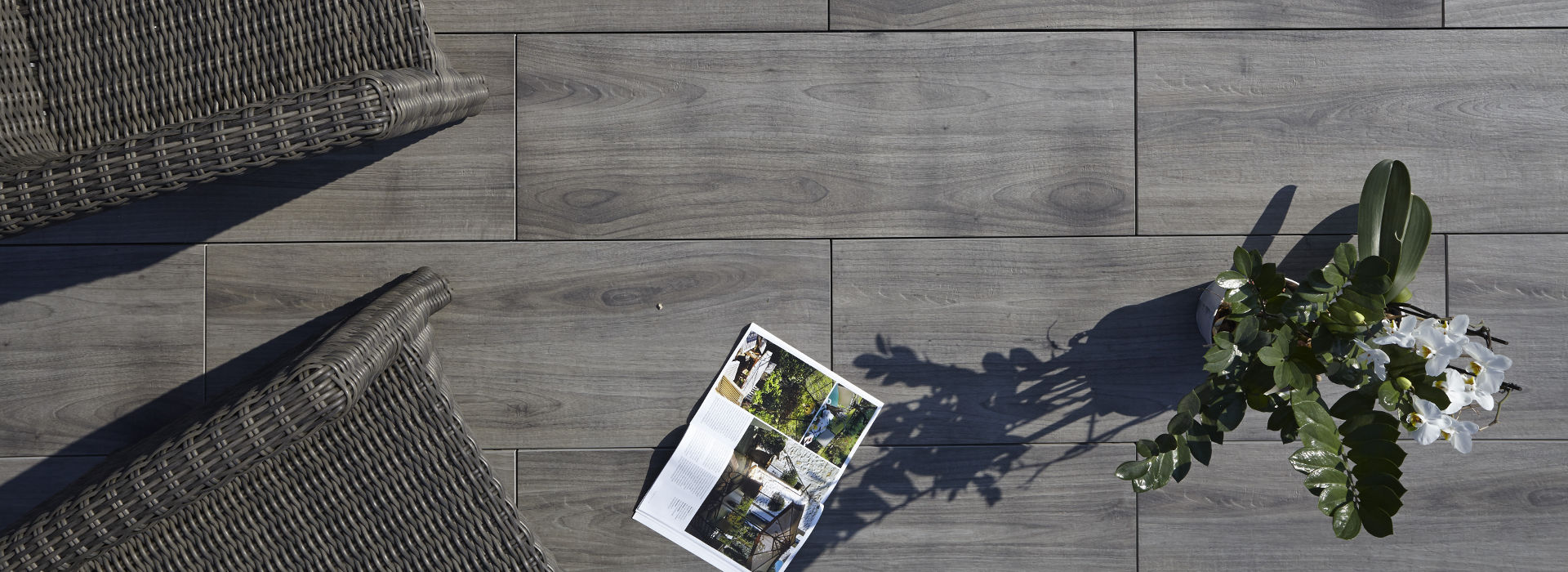 Steinfliese Arena Holz Grigio