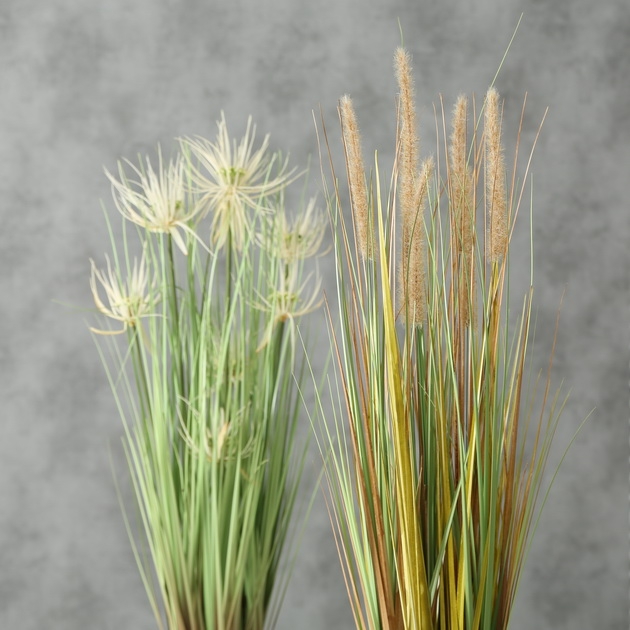 Gras im Topf Nissa | Kunststoff grün, sortiert