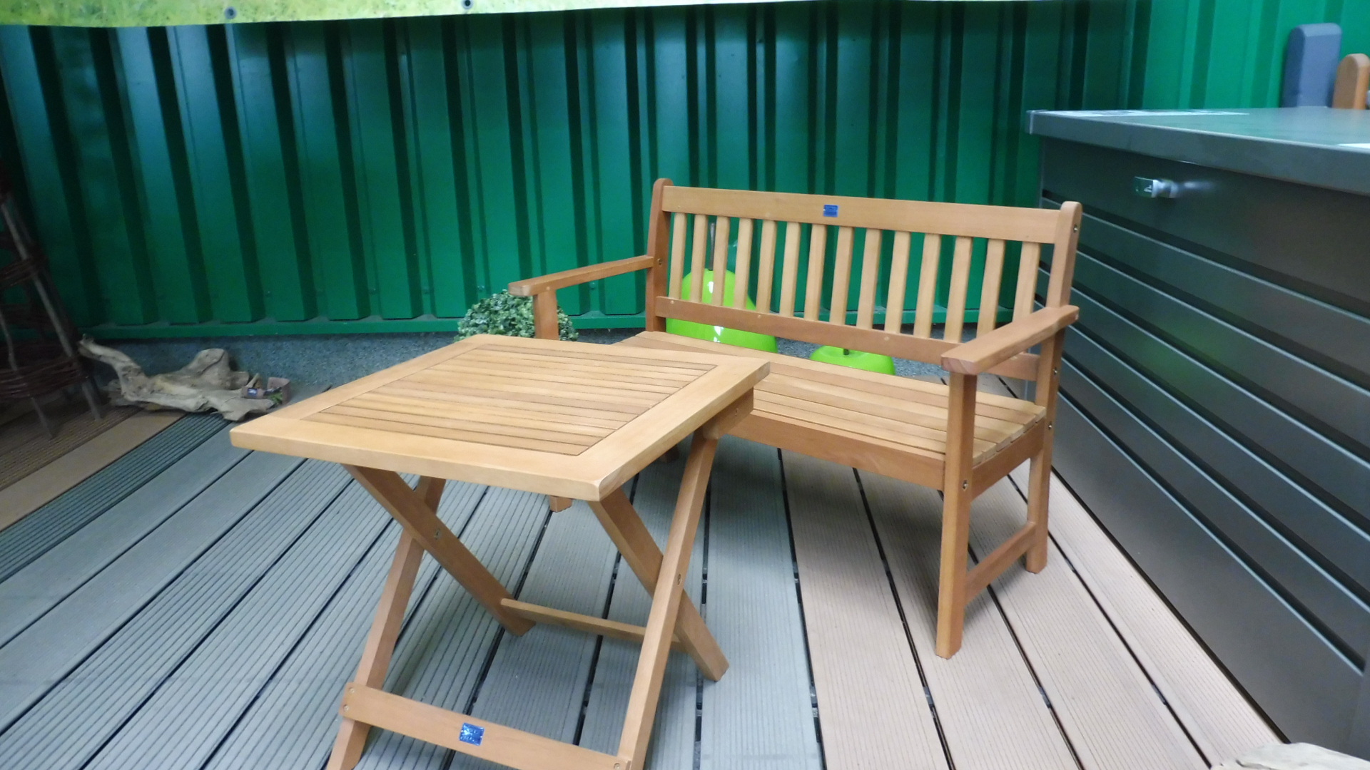 Kinderbank 2-sitzer Teakoptik TODI
