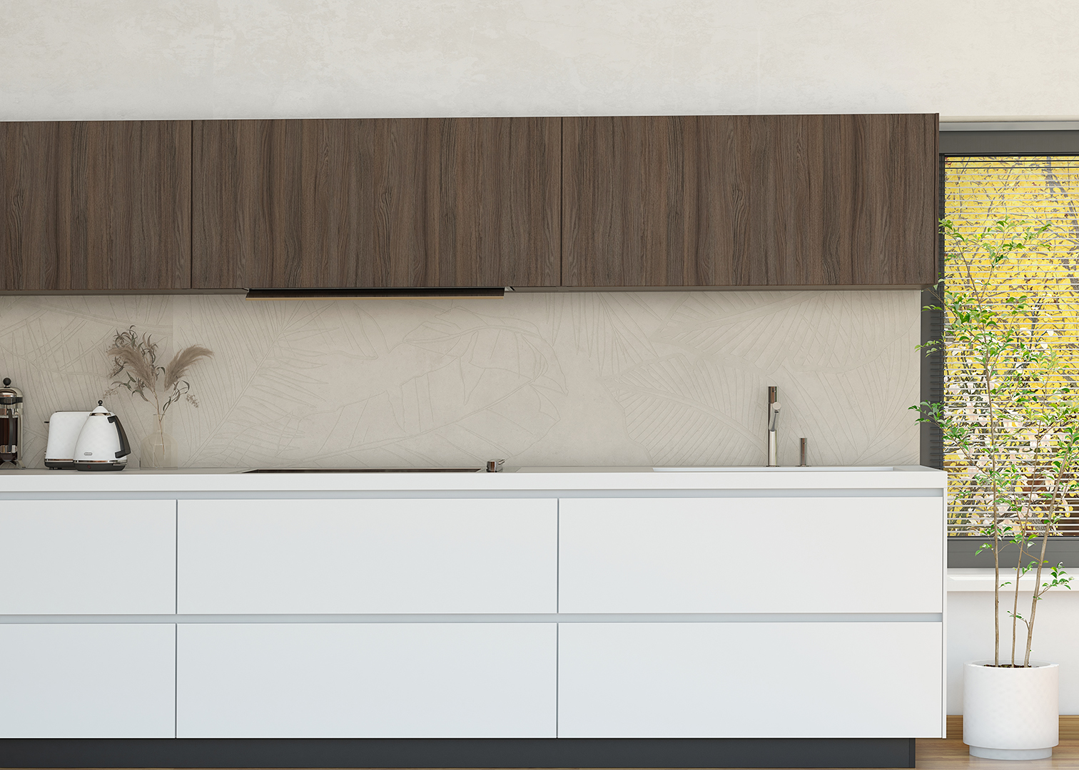 Wunderwerk Ceramin Tiles Dekor LEAF