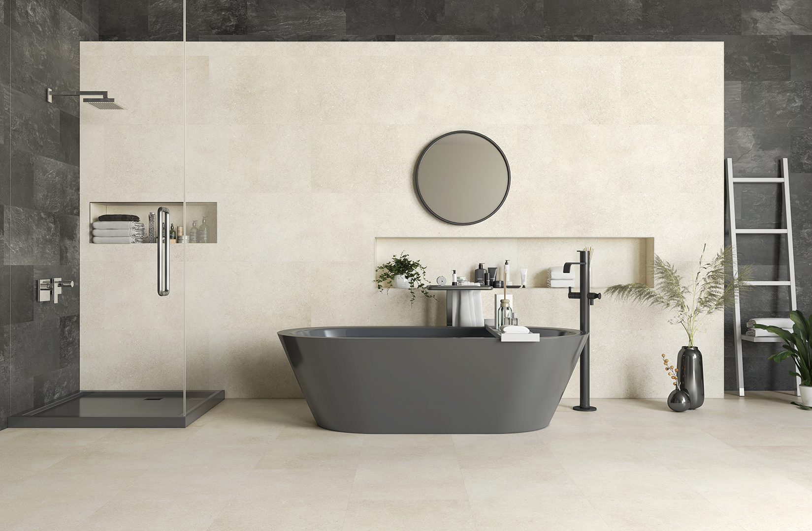 Wunderwerk Ceramin Tiles Stein Beige