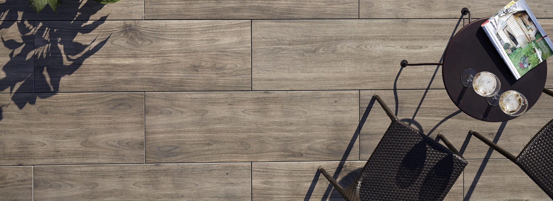 Steinfliese Arena Holz Marrone