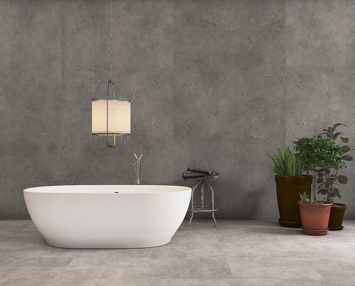 Wunderwerk Ceramin Tiles Beton dunkelgrau