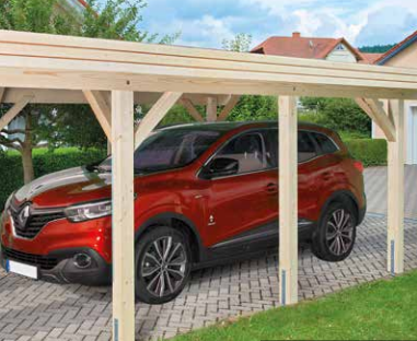 Einzelcarport "Nürnberg Modern" 1 Fichte