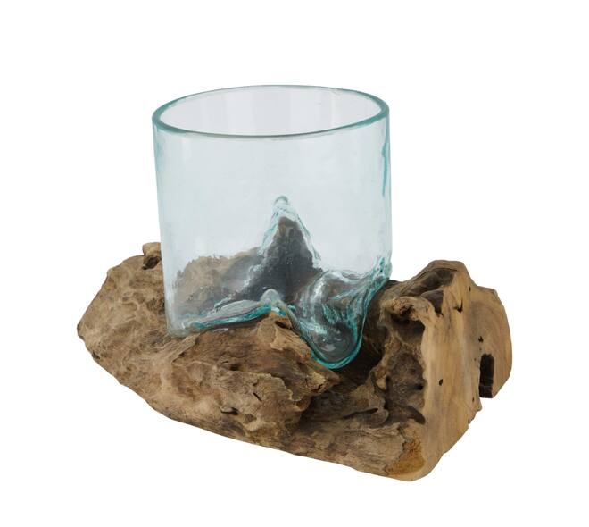 Wurzel mit Glas